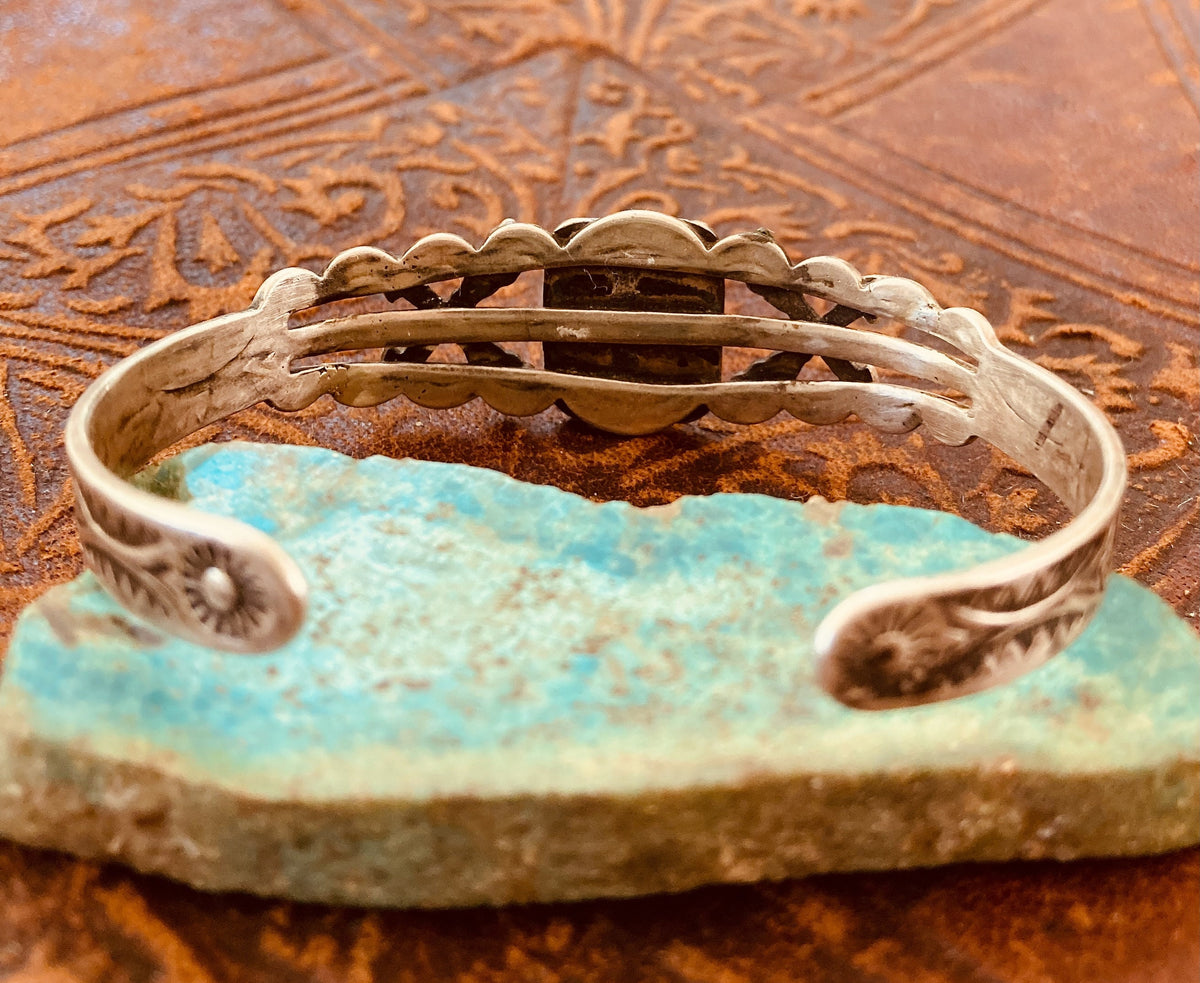 Vintage Trading Post Turquoise Cuff