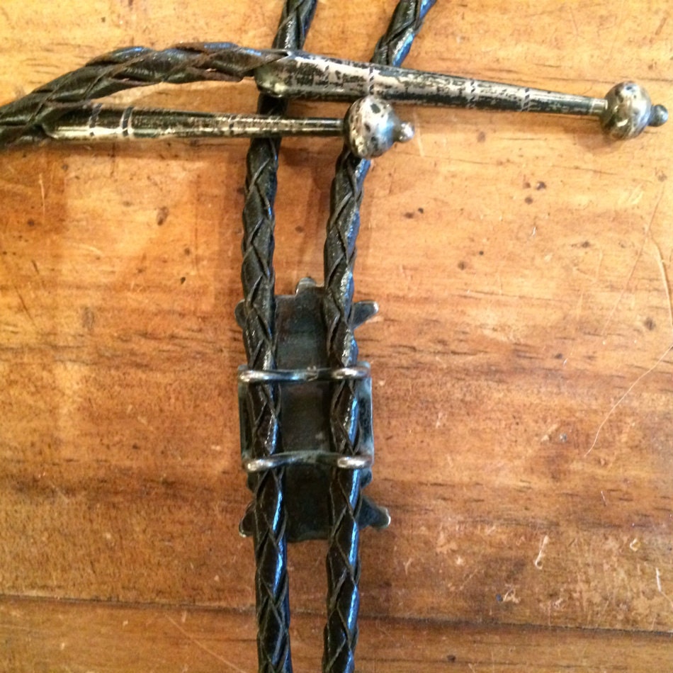 Vintage Native American Thunderbird Inlay Bolo Tie | Sterling Silver Turquoise Multi-Stone Southwestern Jewelry